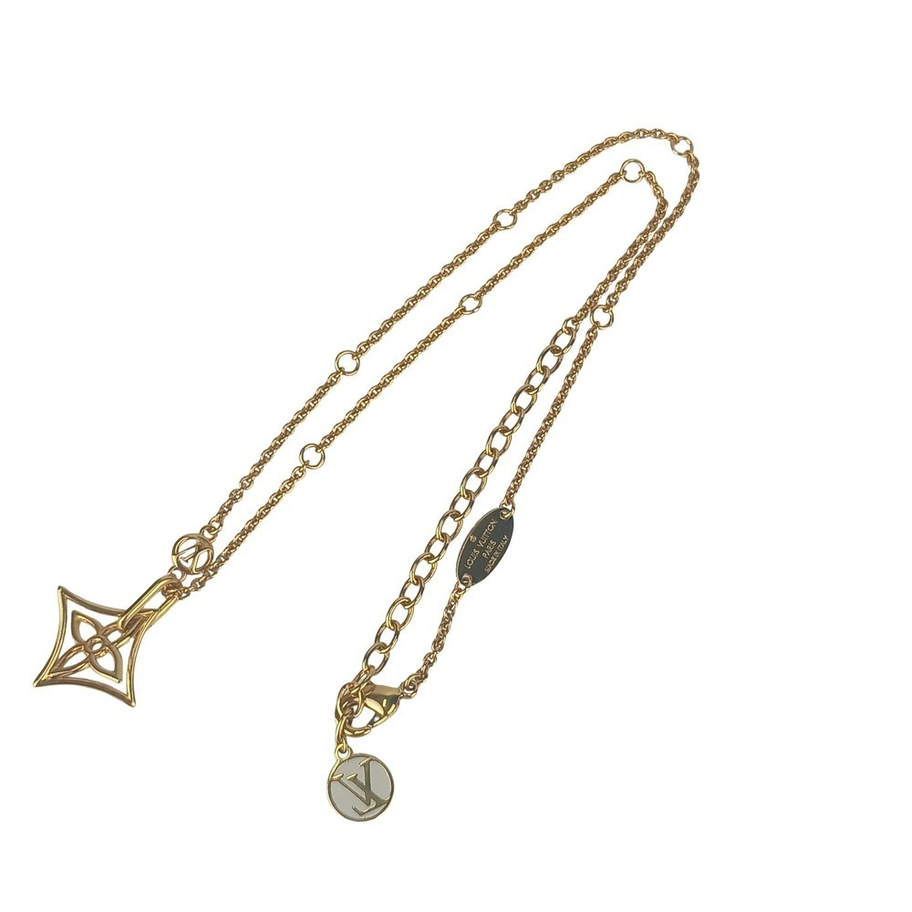 LOUIS VUITTON Gold Necklace - Picture 5 of 8